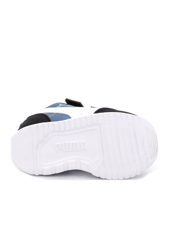 R78 Kids Sneakers with Hoop & Loop Closure Light Blue