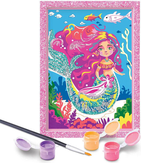 Happihobbi Paint & Frame Paint By Numbers Mythical Mermaid Ηλικίες 8+ Χρονών
