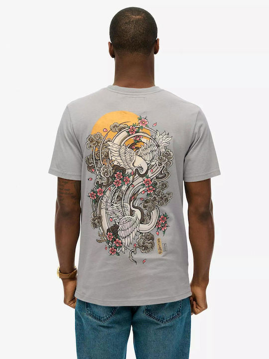 Superdry Tokyo T-shirt Γκρι
