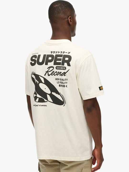 Superdry Label T-shirt Cream