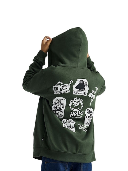 Polar Bluza și Hanorac Pentru Copii Cardigan Cu Glugă Verde