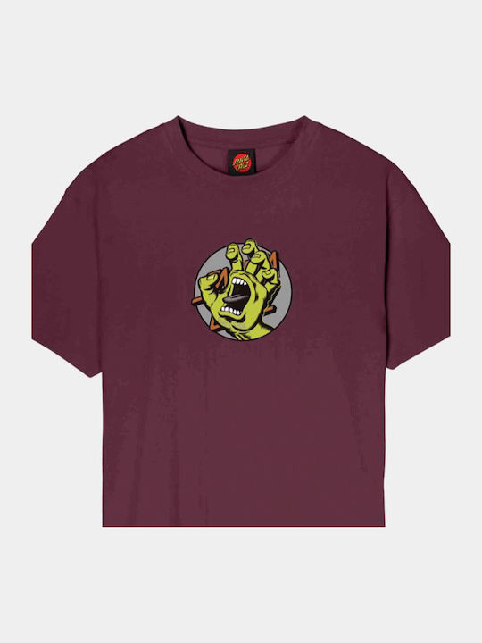 Hand T-shirt Dark Cherry SCA-TEE-12741