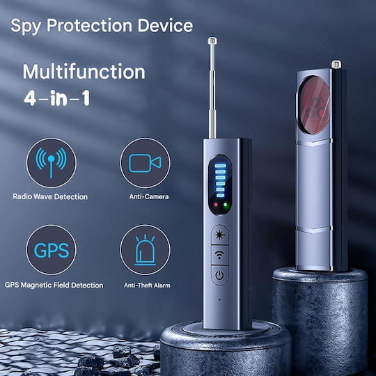 Detector Profesional Echipamente Pentru Detectarea Camerelor Ascunse Dispozitive Spy Detector Semnal RF GPS Tracker Detectare Microfoane Baterie Reîncărcabilă Compact Multifuncțional