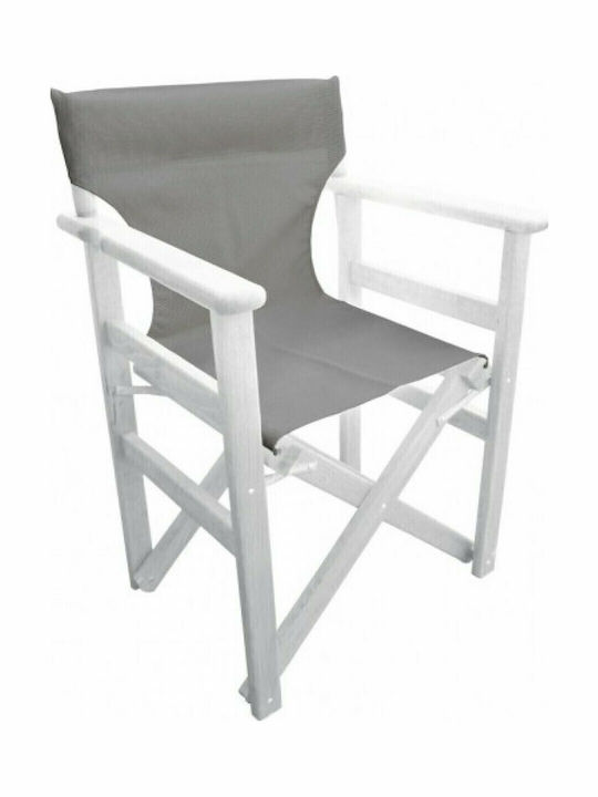 Scaun de regizor Lemn 5247 G 5256 G Gri 2buc 45x40x45cm