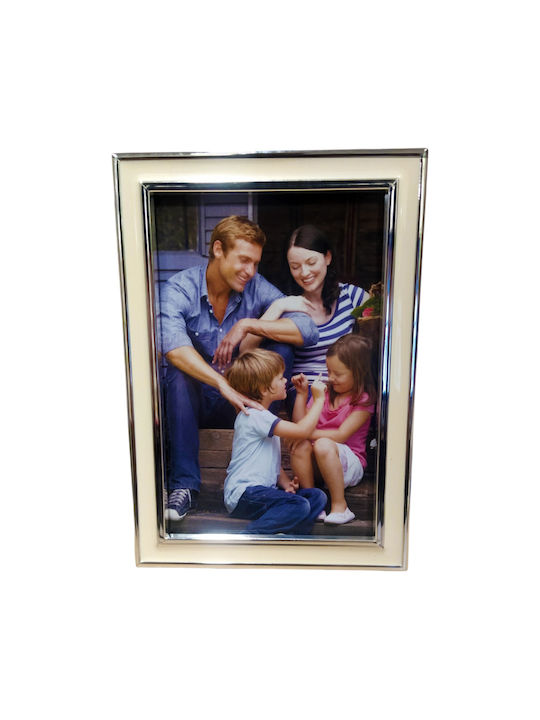 Mulex Metallic Photo Frame with Ecru Frame