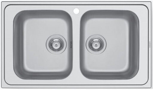 Maidtec Fedra 2B 107162501 Drop-In Мивка Inox Сатен Ш86xД50см Сребрист