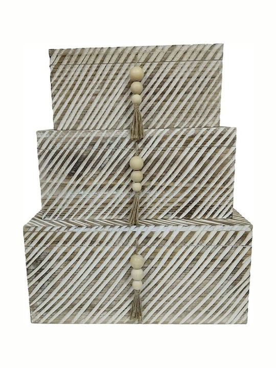 InTheBox Set Dekorative Boxen Holz 3Stück