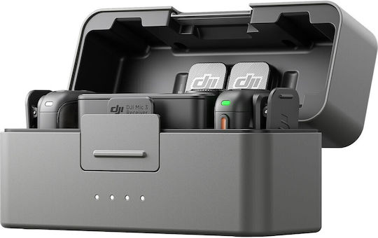 DJI Mic 3 (2 TX + 1 RX + Charging Case) Seturi Wireless Δυναμικό