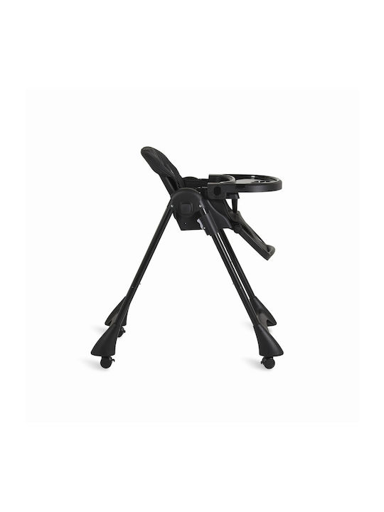 Moni Rico Foldable Baby Highchair With Adjustable Height Black