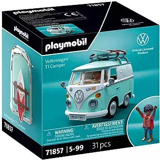 Playmobil Volkswagen X Volkswagen T1 Camper за 5-99 години
