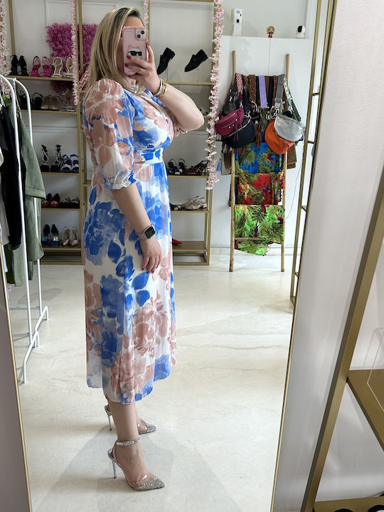 Summer Midi Dress Blue