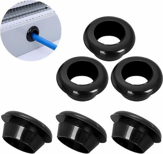 Isolierband 20Stück Qrity Δακτύλιος Στεγανοποίησης Καουτσούκ Schutz für Kabel und Drähte Schwarz