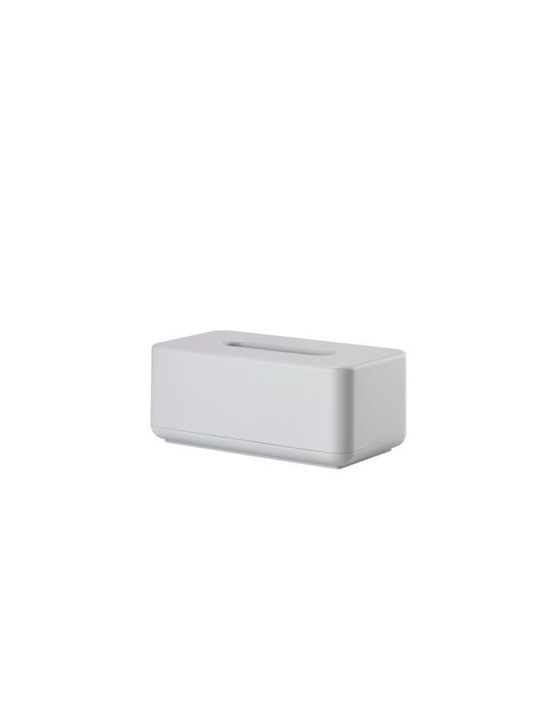 Zone Denmark Θήκη για Χαρτομάντηλα Πλαστική Γκρι 25.6x14x10.7cm 36030