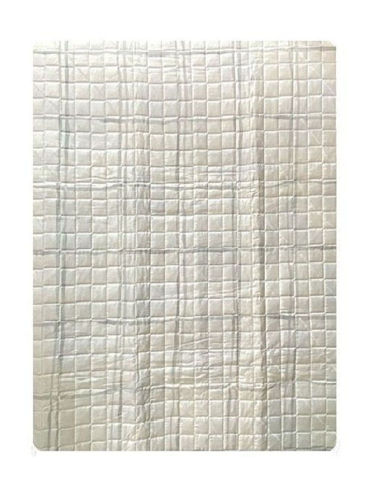 Limneos Coverlet Queen Size White / Grey 230x250cm
