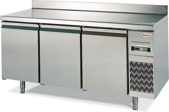 Infrico Ψυγείο Πάγκος χωρίς Μοτέρ Υ85xΠ124xΒ70cm