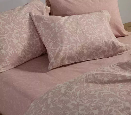 Nef-Nef Homeware Сет Чаршафи Фланелени 160x260см. Issual Розов 3бр