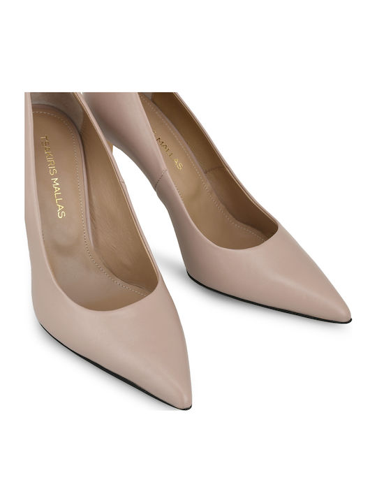 Leather Pink High Heels