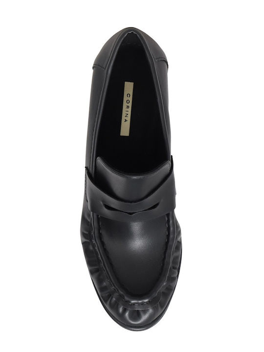 Pumps mit Chunky mittelhohem Absatz Schwarz