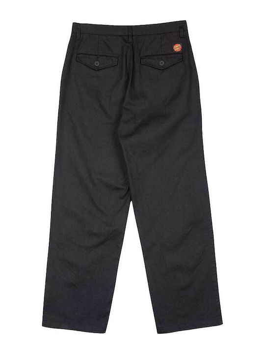 Women's Chino Trousers Loose Fit Black