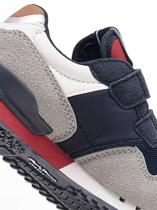 London Kids Sneakers with Scratch Navy Blue