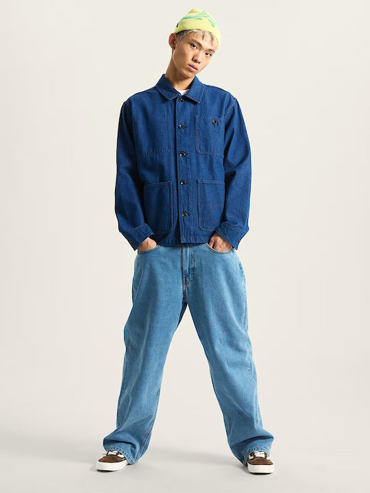 Drill Chore Jeansjacke Jacke Indigo Rinse