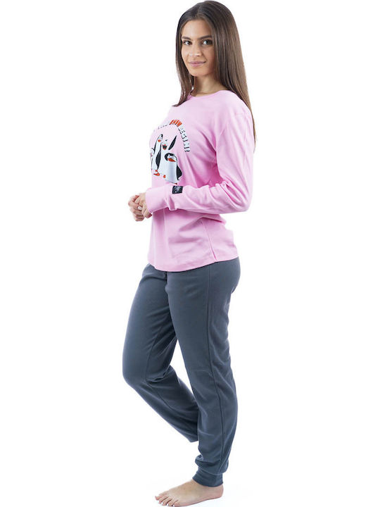 Sara Set Pijamale pentru Femei Pink