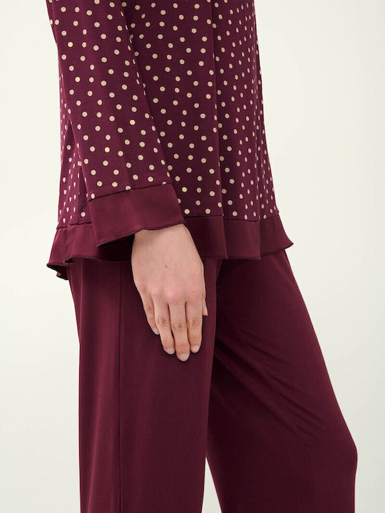 Vamp Sommer Damen Pyjama-Set Red Windsor