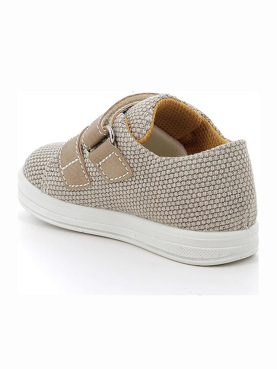 Παιδικά Sneakers Ανατομικά με Σκρατς Μπεζ