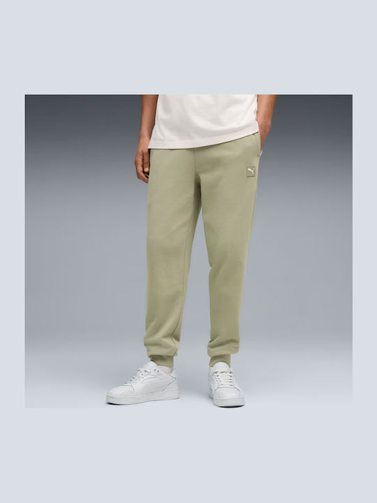 Ess Elevated Herren-Sweatpants mit Gummizug Olivgrün