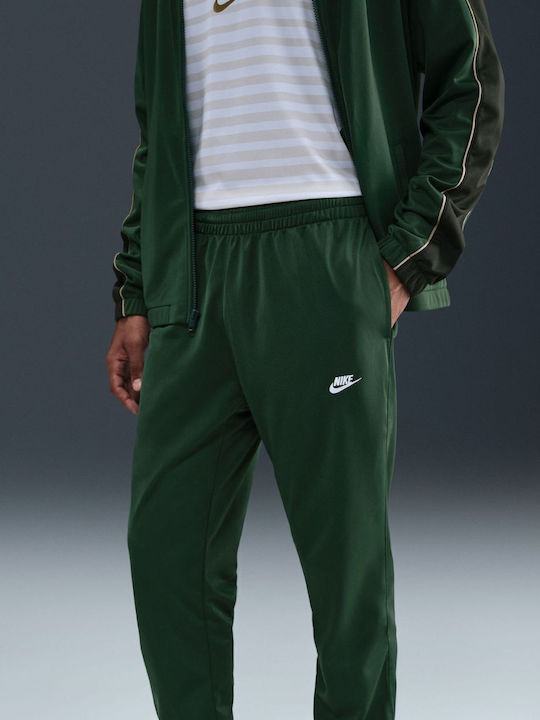 Sportswear Club Tracksuit Glossy with Elastic Fir, Sequoia, Parachute Beige, White