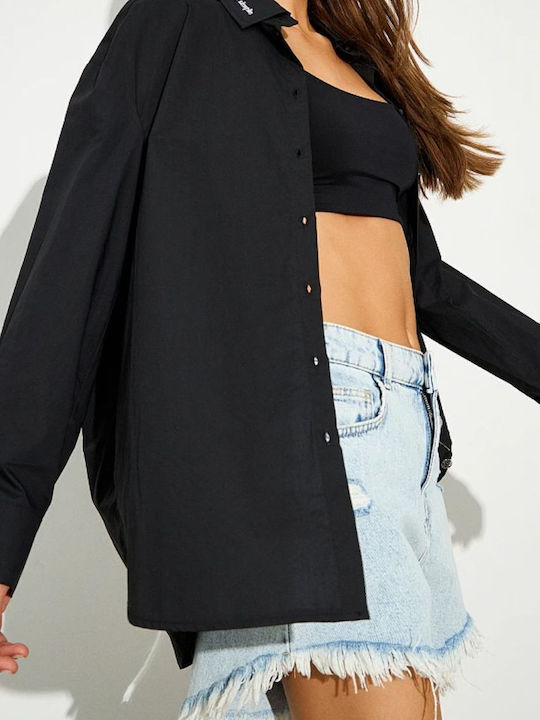 Women's Long Sleeve Shirt Black