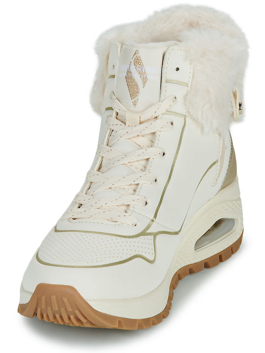 Uno Rugged Women's Ankle Boots Platform White