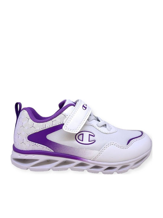 Wave 2 Kinder Sneakers mit Klettverschluss & Lichtern Lila