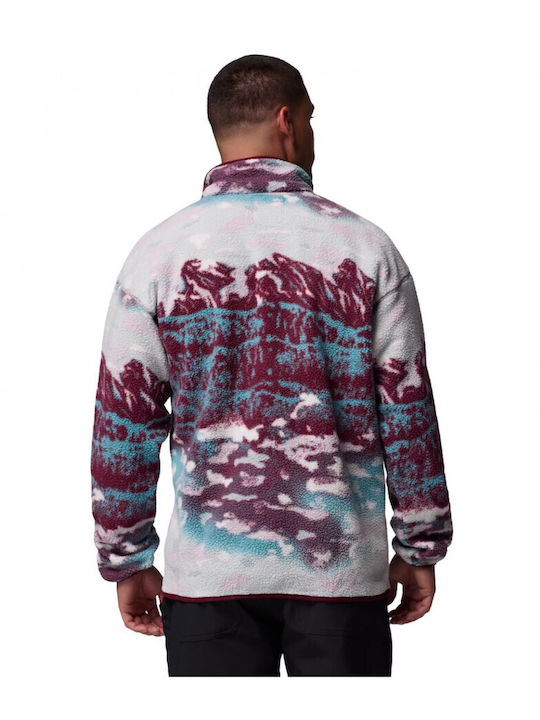 Helvetia Ii Printed Sweatshirt Fleece Burgundy
