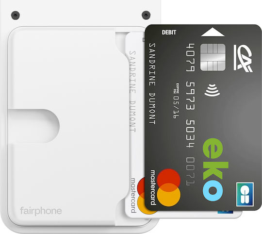 Fairphone Card Holder Fairphone 6 Modular In Plastic 3 Cards White