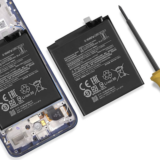Clappio Ersatzakku Xiaomi Mi 10 Lite 5G 4160mAh Modell BM4R Schwarz