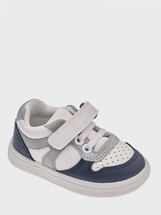 Galis Παιδικά Sneakers με Σκρατς Λευκά