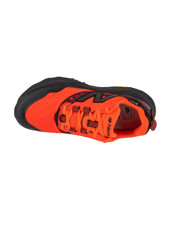 X Hierro Sport Shoes Trail Running Orange Waterproof with Gore-Tex Membrane