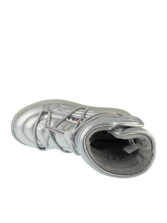 Stiefeletten Damen Silber
