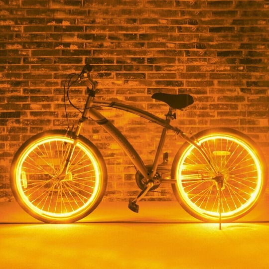 Glowmania Kit Luminiscent El Wire Pentru Reglaj Roți Bicicletă 4 M Lungime Invertori Incluși