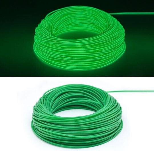 Glowmania Kit Luminiscent El Wire Pentru Reglaj Roți Bicicletă 4 M Lungime Invertori Incluși