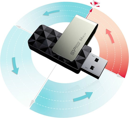 Silicon Power Blaze B30 32GB USB 3.2 Stick Negru