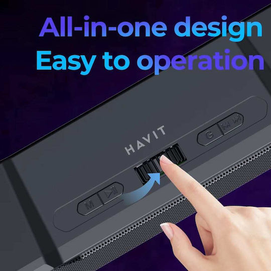 Havit SK772BT Ηχείο Bluetooth 10W με Διάρκεια Μπαταρίας έως 4 ώρες Μαύρο