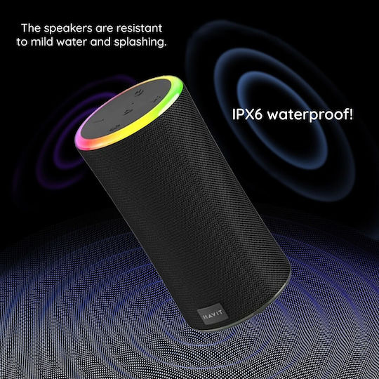 Havit SK833BT Ηχείο Bluetooth 10W με Ραδιόφωνο και Διάρκεια Μπαταρίας έως 10 ώρες Μαύρο
