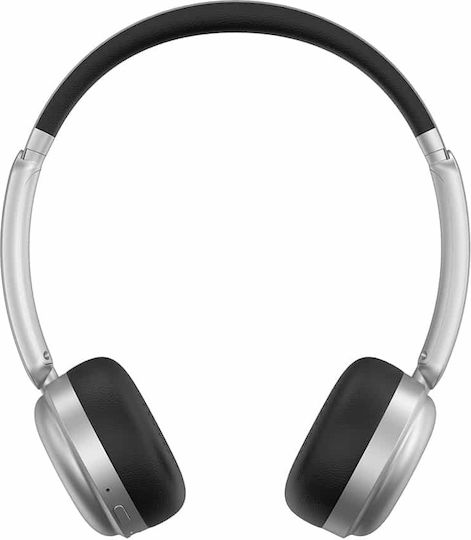 Havit H616BT Ασύρματα Bluetooth On Ear Ακουστικά με 60 ώρες Λειτουργίας Ασημί