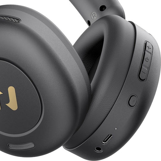 Havit H655BT Pro Ασύρματα / Ενσύρματα Over Ear Ακουστικά με 80 ώρες Λειτουργίας Μαύρα