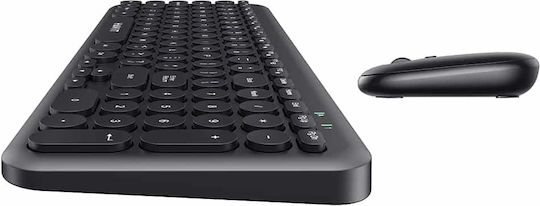Havit KB254GCM Kabellos Tastatur & Maus Set Internationales Englisch Gray