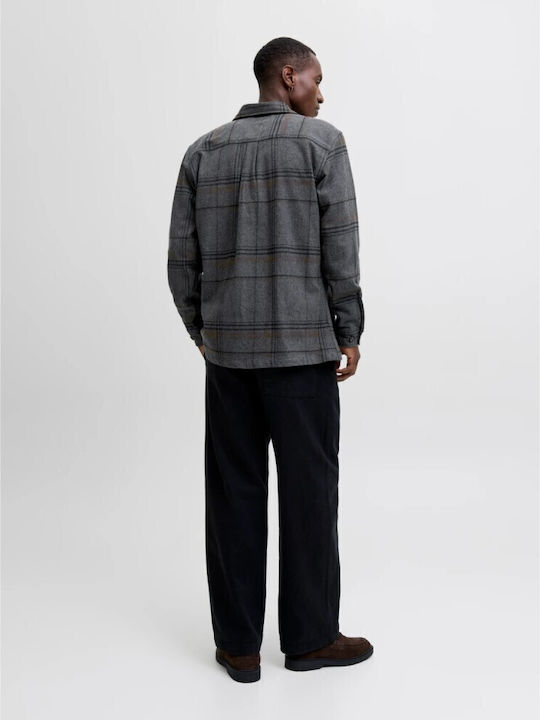 Jack & Jones Cotton Overshirt Gray