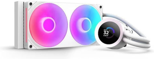 NZXT Kraken Plus RGB v2 Водно Охлаждане AIO CPU с 2 Вентилатора 120mm Бял