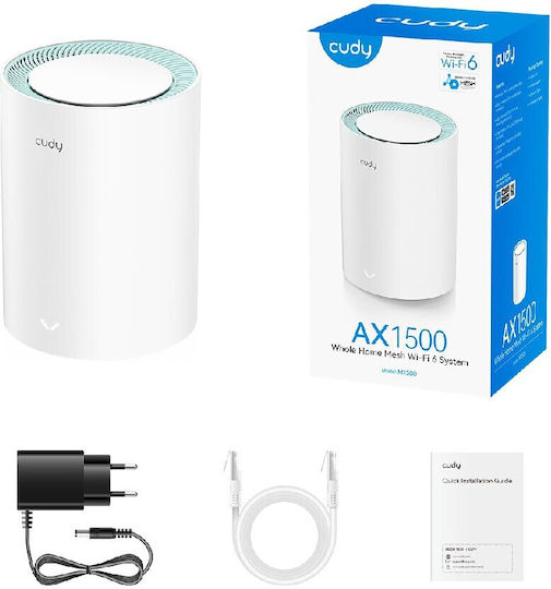 Cudy WR3000E v1 Ασύρματο Router Wi‑Fi 6 με 4 Θύρες Gigabit
